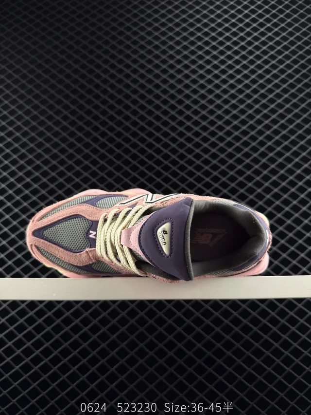 New Balance 9060 Sneakers Chunky Rose Violet Lime 5