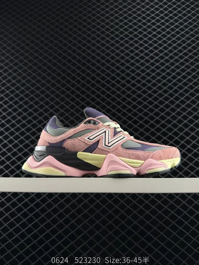 New Balance 9060 Sneakers Chunky Rose Violet Lime 7