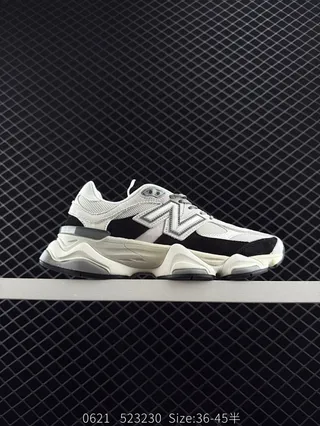 New Balance 9060 Chaussures Chunky Blancs Noirs 2