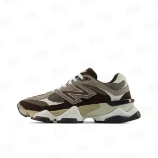 New Balance Brown Beige Chunky Sculpted Midsole Layered Mesh And Suede Upper Lifestyle Sneakers