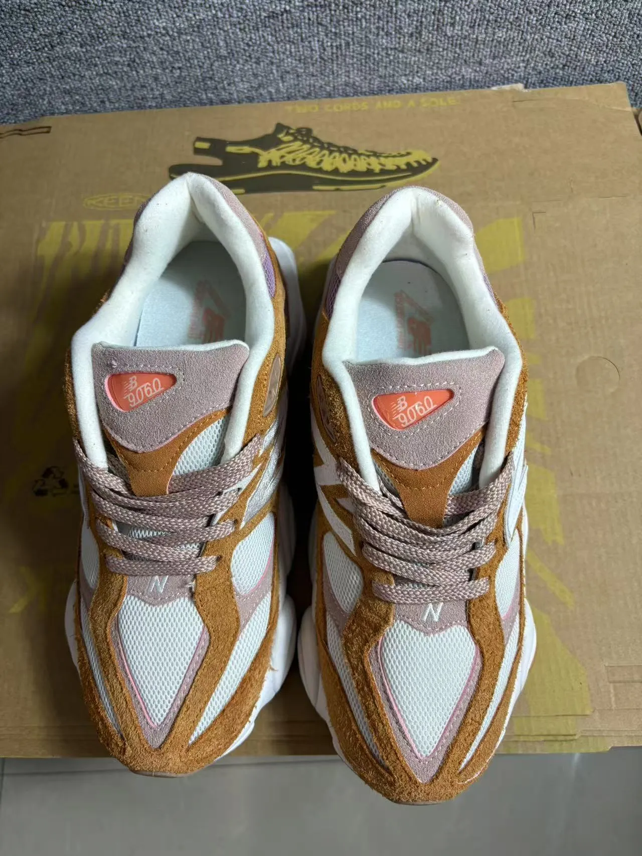 New Balance Brown Pink Silhouette Mixed Suede-Mesh Upper Chunky Sneakers 5