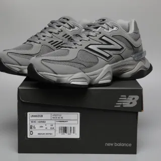 New Balance Gray Black Chunky Sculpted Midsole Mesh And Synthetic Overlay Construction Lifestyle Sneakers
