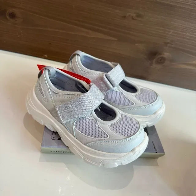 New Balance Enfants Mary Jane Sangle Maille Style de vie Sneakers 21