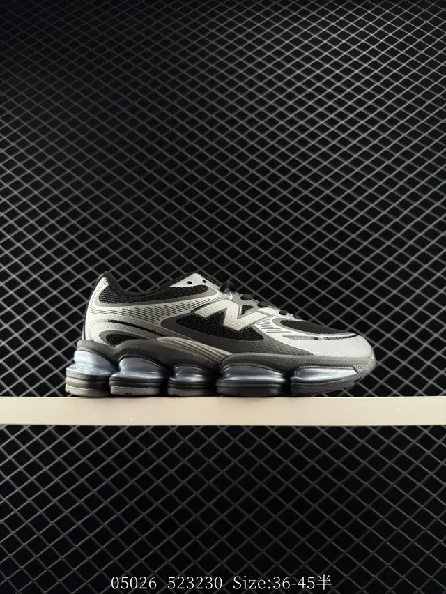 New Balance M2000 Gray and Blue Chunky Sneakers 2