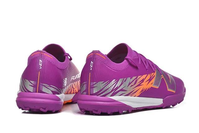 New Balance Sneakers haut tricot-synthétique rayure graphique dynamique violet orange 2