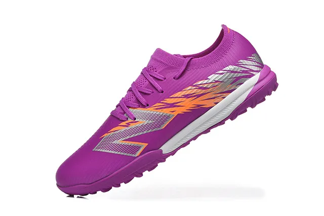 New Balance Sneakers haut tricot-synthétique rayure graphique dynamique violet orange 5