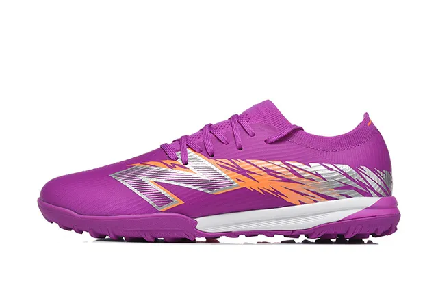 New Balance Sneakers haut tricot-synthétique rayure graphique dynamique violet orange 10
