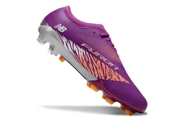 New Balance Speed Ctrl Stud বেগুনি কমলা রূপালী ফার্ম গ্রাউন্ড ফুটবল জুতো 2