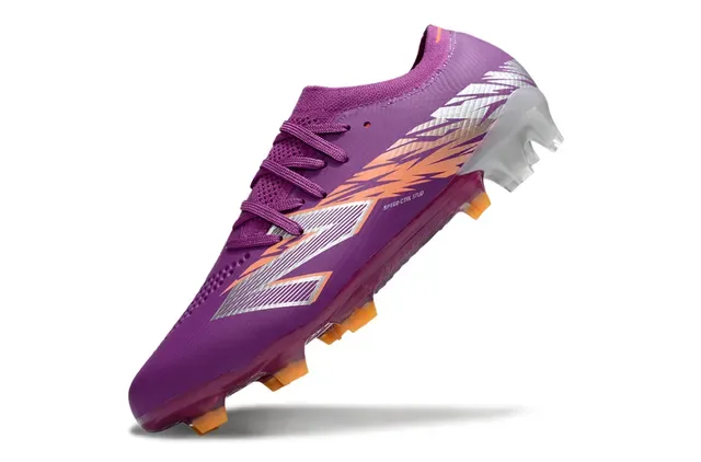 New Balance Speed Ctrl Stud বেগুনি কমলা রূপালী ফার্ম গ্রাউন্ড ফুটবল জুতো 3