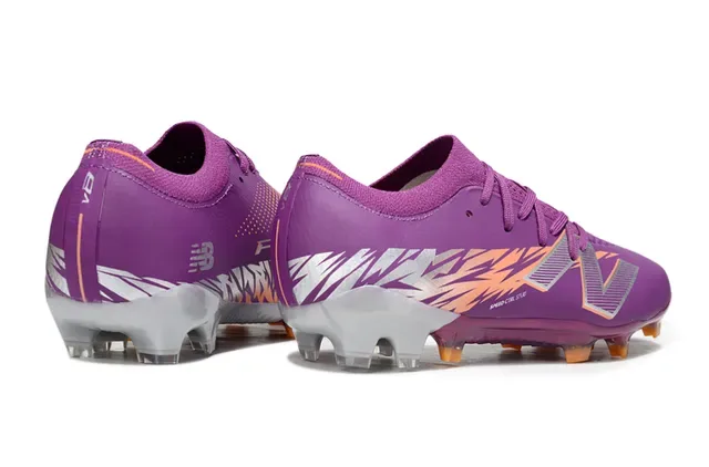 New Balance Speed Ctrl Stud বেগুনি কমলা রূপালী ফার্ম গ্রাউন্ড ফুটবল জুতো 5