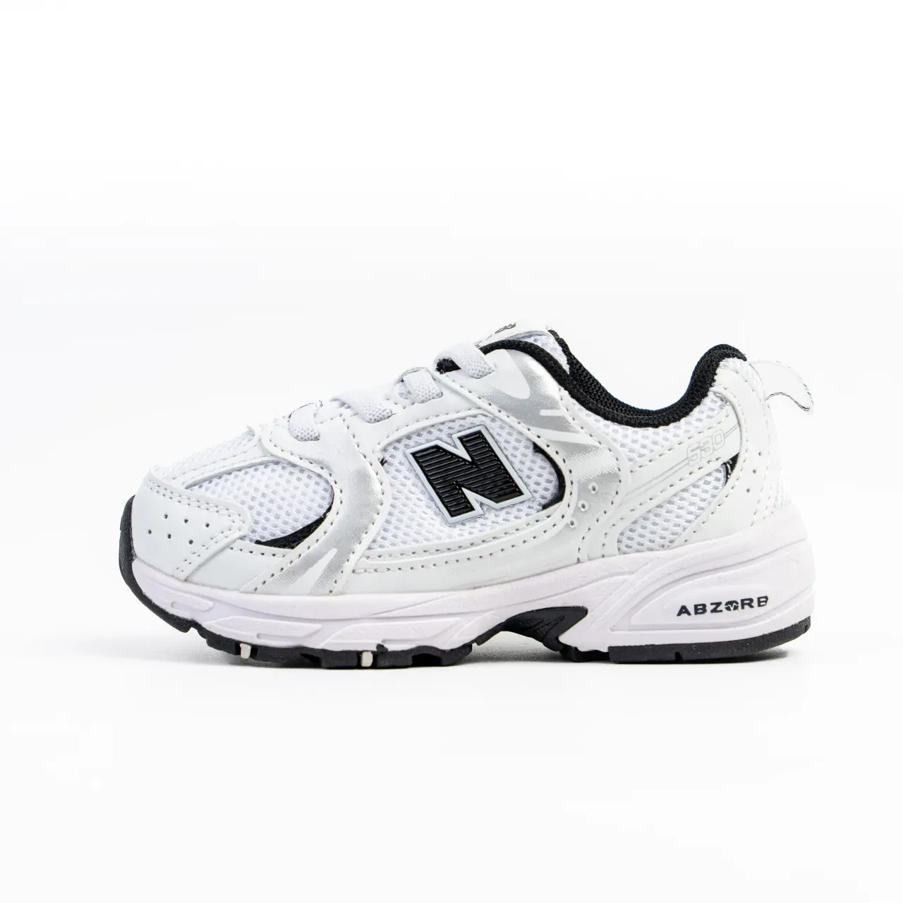 New Balance blanco verde suela media gruesa parte superior híbrida malla-sintética zapatillas lifestyle 20