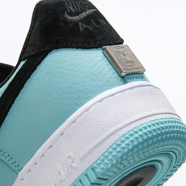 Nike Air Force 1 Aqua e Preto Tênis Lifestyle 4