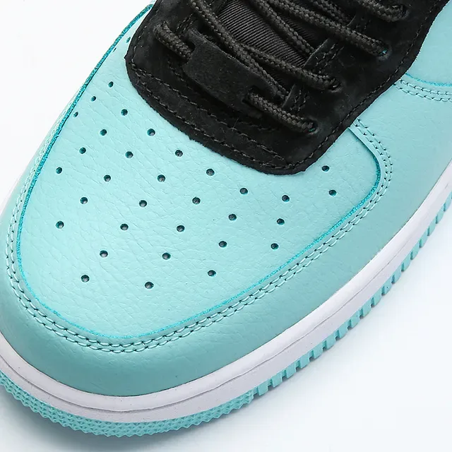 Nike Air Force 1 Aqua e Preto Tênis Lifestyle 5