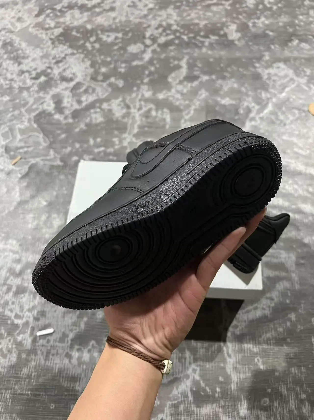 Nike Air Force 1 Black Lifestyle Sneakers 6