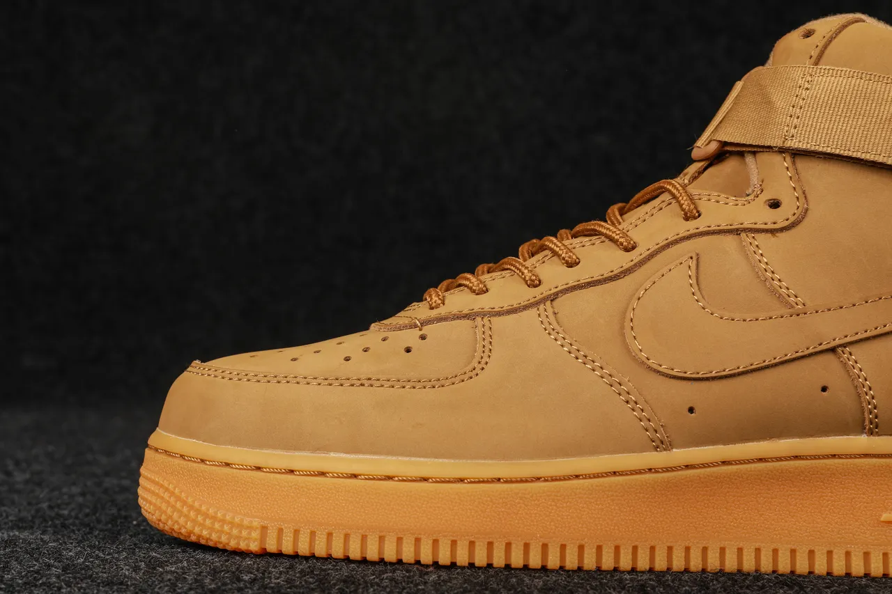 Nike Air Force 1 High Utility Tan Lifestyle Sneakers 4