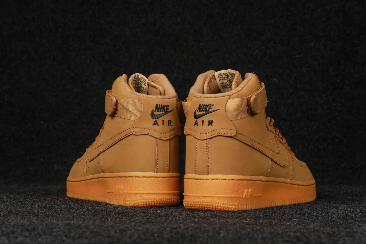 Nike Air Force 1 High Utility Tan Lifestyle Sneakers 5