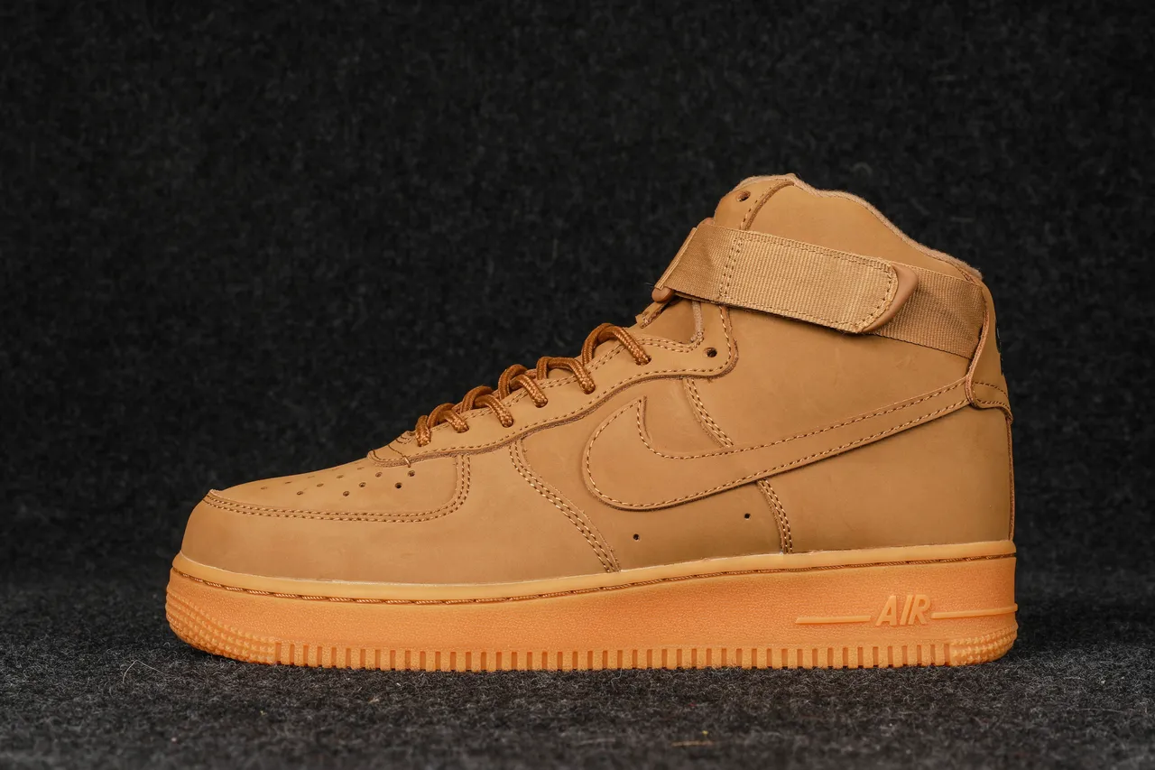 Nike Air Force 1 High Utility Tan Lifestyle Sneakers 8