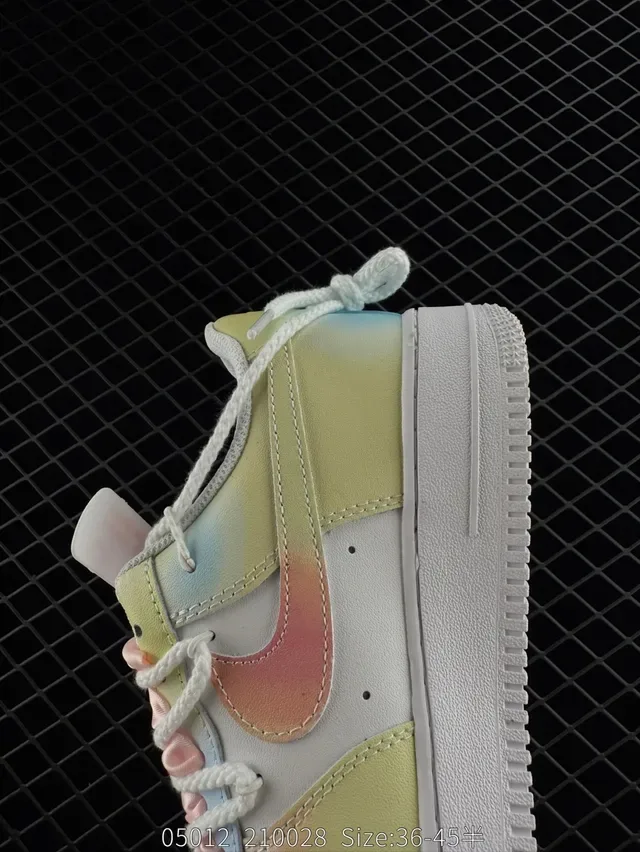 Nike Air Force 1 Low Pastel Tie-Dye Valentine's Day Lifestyle Sneakers 4