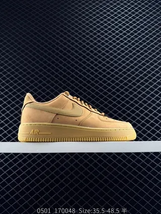 Nike Air Force 1 Low Tan Monochrome Lifestyle Sneakers 2