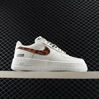Nike Air Force 1 Low सफेद तेंदुआ प्रिंट लाइफस्टाइल स्नीकर