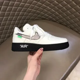 Nike Air Force 1 Off-White Desconstruído Branco Preto Tênis Lifestyle