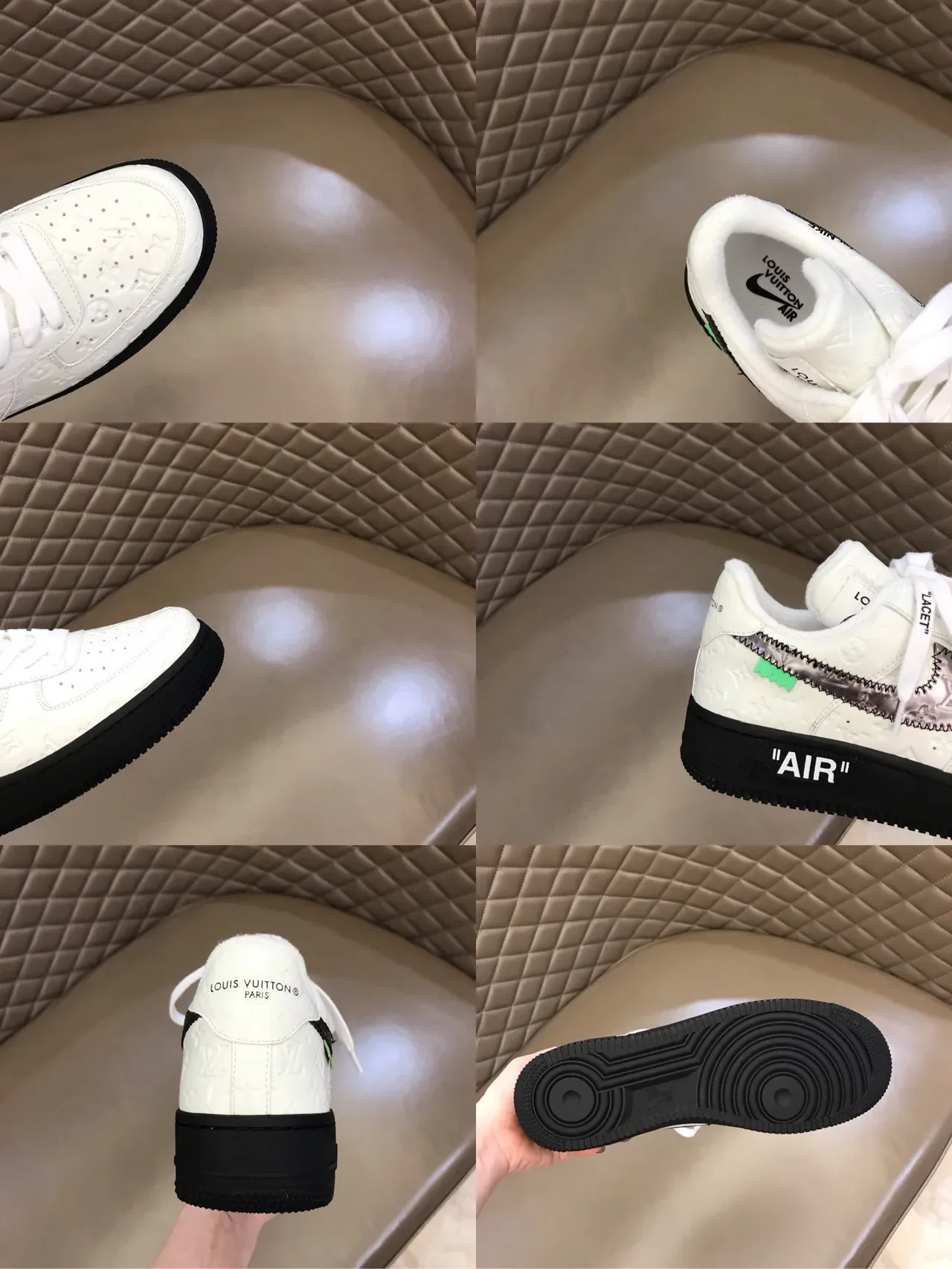 Nike Air Force 1 Off-White Deconstructed White Black Lifestyle Sneakers 3