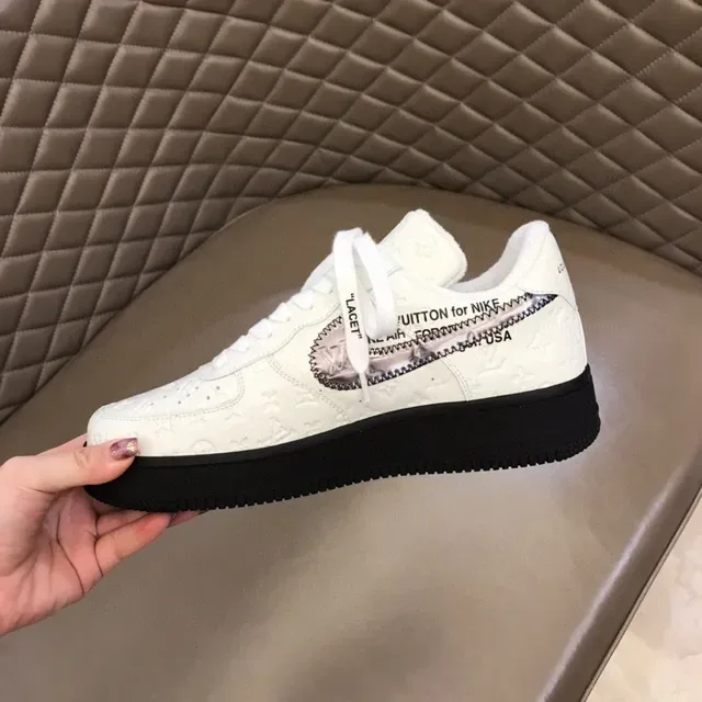Nike Air Force 1 Off-White Deconstructed White Black Lifestyle Sneakers 4