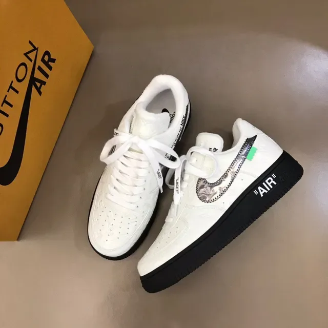 Nike Air Force 1 Off-White Deconstructed White Black Lifestyle Sneakers 8