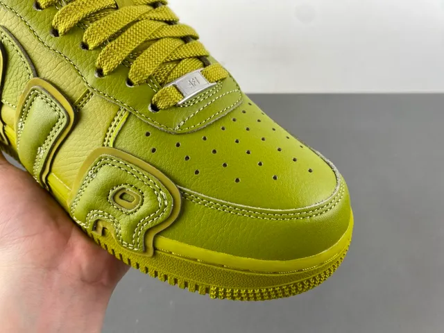 Nike Air Force 1 Olive Green Full Leather Lifestyle Sneakers 2