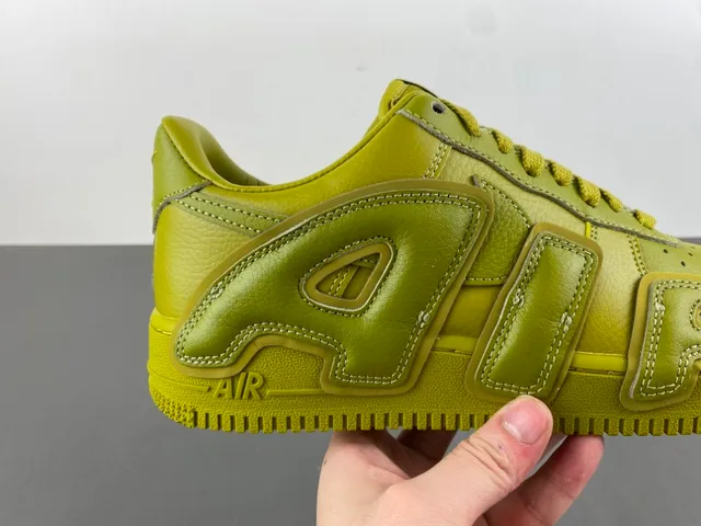 Nike Air Force 1 Olive Green Full Leather Lifestyle Sneakers 3