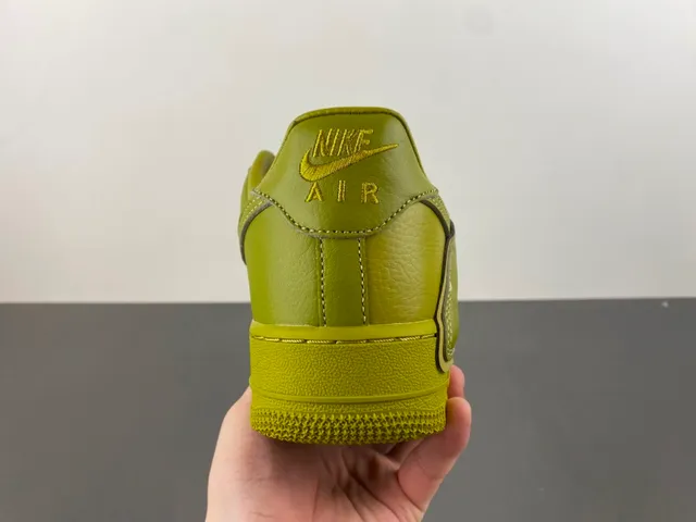 Nike Air Force 1 Olive Green Full Leather Lifestyle Sneakers 4
