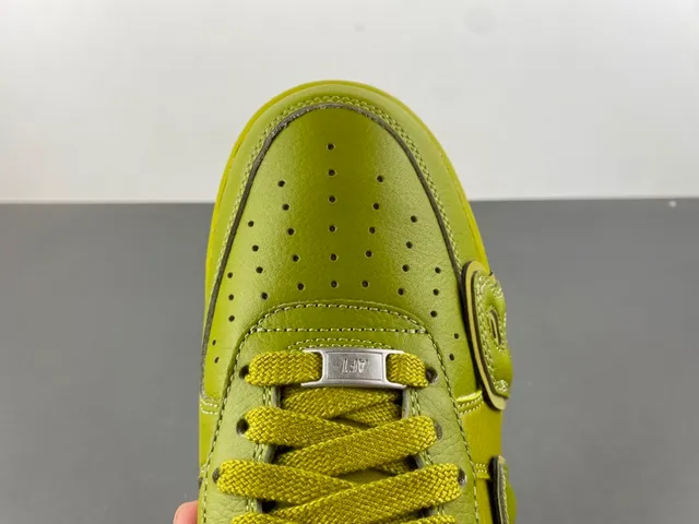 Nike Air Force 1 Olive Green Full Leather Lifestyle Sneakers 5