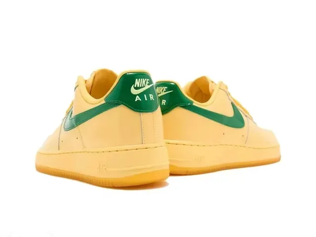 Nike Air Force 1 Chaussures Lifestyle Jaune pâle et vert 2