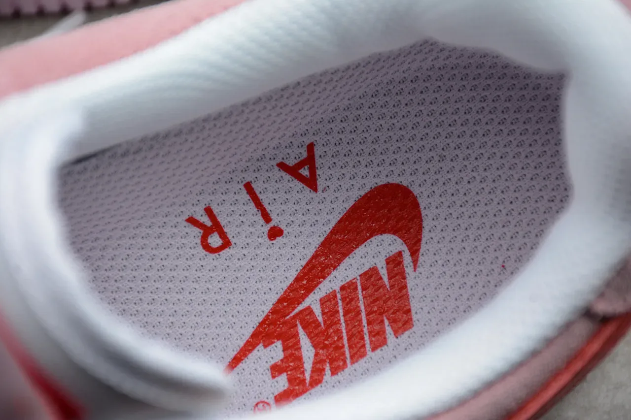 Nike Air Force 1 Pink and Red Suede Lifestyle Sneakers 3