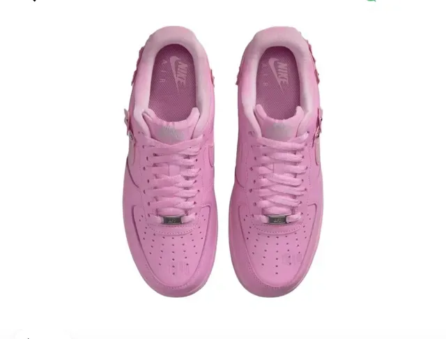 Nike Air Force 1 Pink Floral Appliqué Lifestyle Sneakers 4