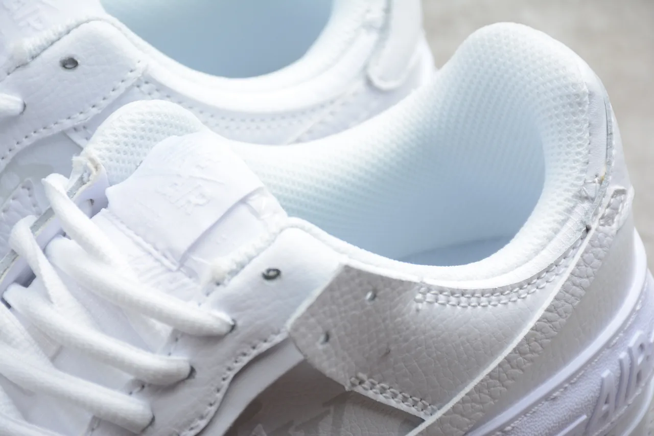 Nike Air Force 1 Platform All-White Lifestyle Sneakers 7
