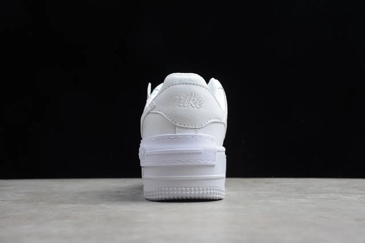 Nike Air Force 1 Platform All-White Lifestyle Sneakers 11