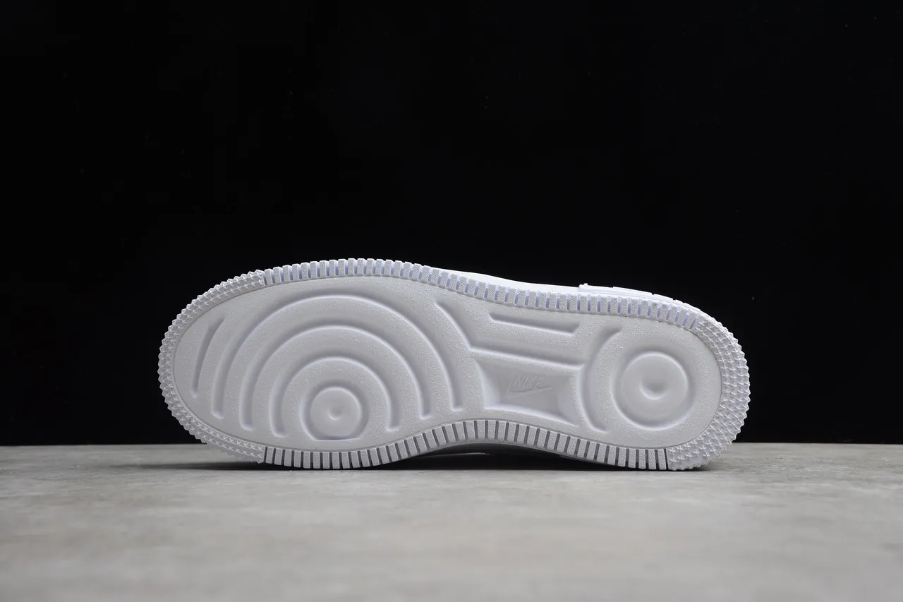 Nike Air Force 1 Platform All-White Lifestyle Sneakers 12