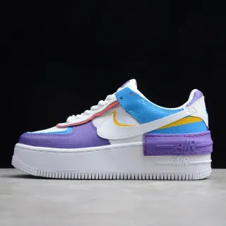 Nike Air Force 1 Platform Multicolor Purple Lifestyle Sneakers