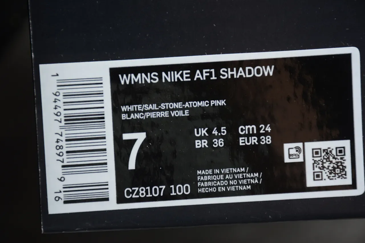 Nike Air Force 1 Shadow White Lifestyle Sneakers 7