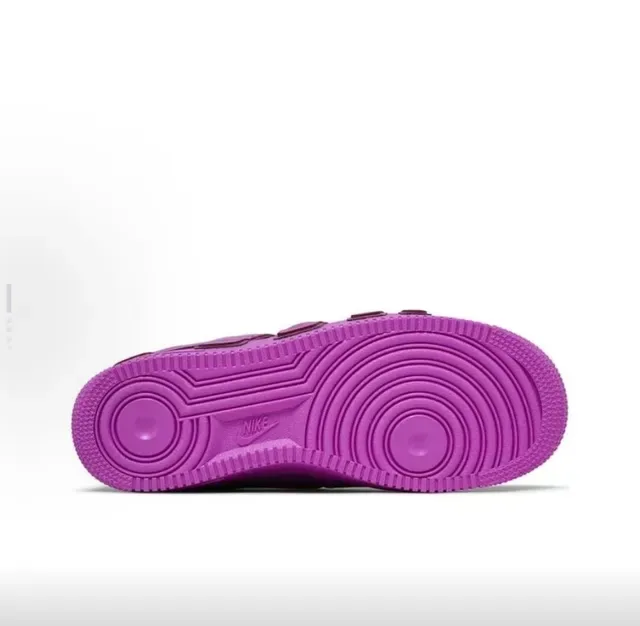 Nike Air Force 1 Embossé Soleil Dégradé Violet Sneakers Lifestyle 2