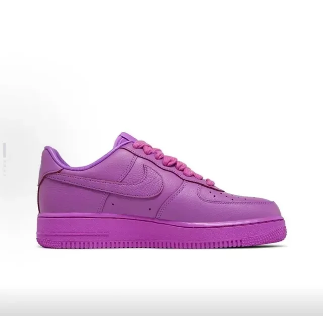 Nike Air Force 1 Embossé Soleil Dégradé Violet Sneakers Lifestyle 6