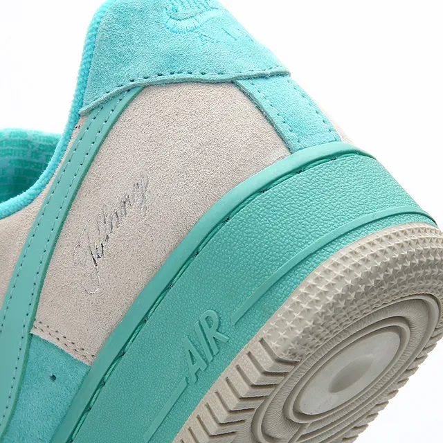 Nike Air Force 1 Tiffany Beige Turquoise Lifestyle Sneakers 4