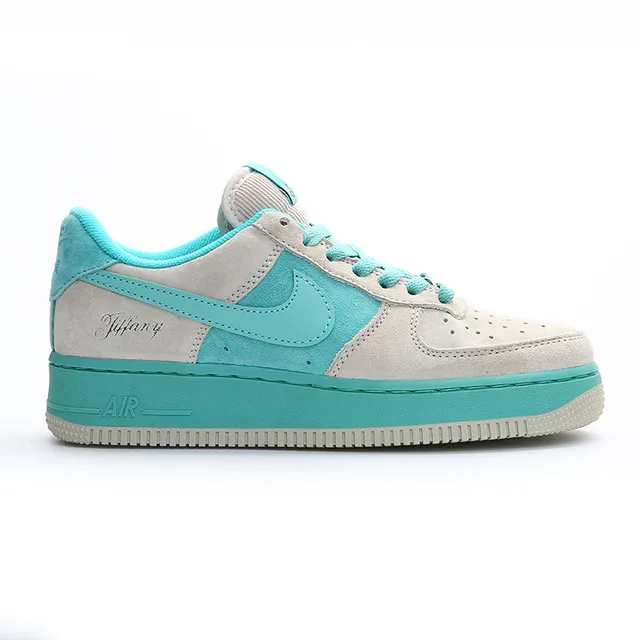 Nike Air Force 1 Tiffany Beige Turquoise Lifestyle Sneakers 8