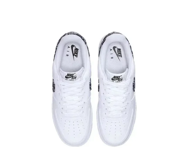 Nike Air Force 1 White Bandana-Print Lifestyle Sneakers 4