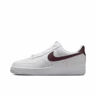 Nike Air Force 1 White Burgundy Lifestyle Sneakers