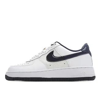 Nike Air Force 1 White Navy Lifestyle Sneakers