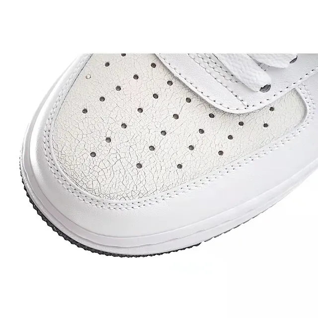 Nike Air Force 1 White Navy Lifestyle Sneakers 4