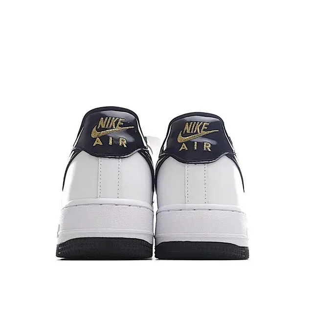 Nike Air Force 1 White Navy Lifestyle Sneakers 6