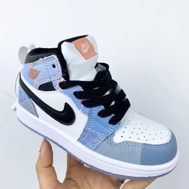 Nike Air Jordan 1 Black White Gum Basketball Shoes 15